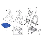 Seat Cover Cushion - Left, Front