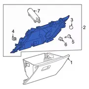 Glove Box Housing Compartment Side - Passenger
