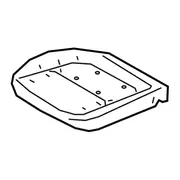 Seat Cushion Foam Pad - Right, Front (XLT)