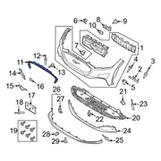 Bumper Trim Finish Panel - Front (BEV SEL)