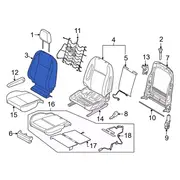 Seat Back Cushion Cover (Regular Cargo Van)