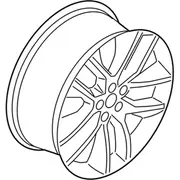 Wheel Rim 20 X 8 Polished Alum