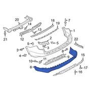 Cover Bumper Applique <br>Bumper LMTD - Rear, Lower