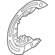 Brake Dust Shield Splash Guard - Right, Rear