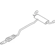 Exhaust Muffler Converter - 2.0L