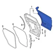 Door Outer Panel - Left, Rear,