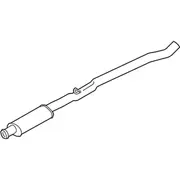 Exhaust Muffler And Pipe - Front 2.3L