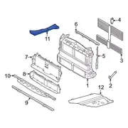 Radiator Support Panel Reinforcement Floor Sidemember - Right, Front