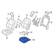 Seat Cushion Foam Pad - Front