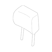 Cover And Pad Headrest - Left, Right, Front (XLT)
