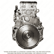Long Block Engine DD16 15.6L GHG14 with Rear Sump, CSR Piston