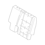 Seat Back Cushion Pad - Left, Rear