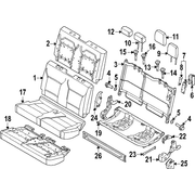 Medium slate Seat Cover <br>A used to replace the original equipment Back cushion of a vehicles