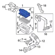 Air Cleaner Cover Filter Housing - 3.0L