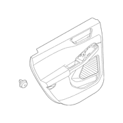 Door Interior Trim Panel <br>Trim that attaches to the side of Cover -