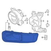 Fog Light Trim Bumper Molding - Right, Front