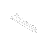 Roof Side Rail Airbag Seat Sensing Bracket - Left, Inner