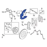Brake Dust Shield Splash Guard - Right, Front