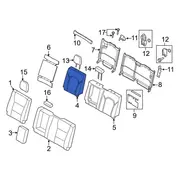 Seat Back Cushion Pad - Right, Rear