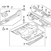 Floor Pan Crossmember COUPE (CONVERTIBLE)