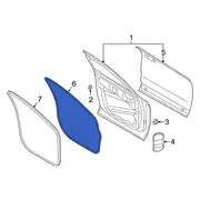 Door Seal Weatherstrip - Left, Front