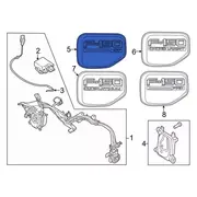 Drive Motor Battery Pack Charging Port Door <br>A which helps to enclose the pocket