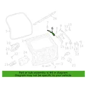 Engine Support Rod Bolt Floor Sill Screw - M10 X 25MM 1.5L (AT)