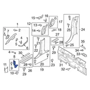 Kick Panel Trim Cowl Side - Right