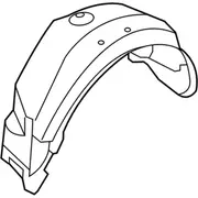 Quarter Panel Splash Shield Wheelhouse - Left, Inner