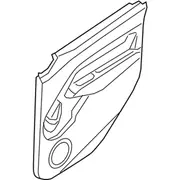 Sliding Door Trim Panel Lining Seal - Right, Rear (LWB Kombi)