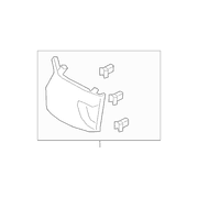Body C-Pillar Trim Panel Load Compartment (King Ranch)