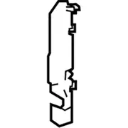 Radiator Support Baffle Air Deflector - Left, Rear