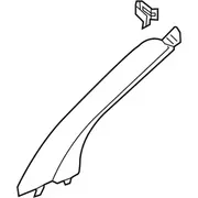 Body A-Pillar Trim Panel Windshield molding (DX)