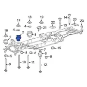 Body Mount Cushion Insulator - Upper