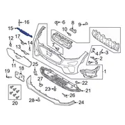 Bumper Trim Finish Panel Back Up Camera Housing - Front (GT Feature Car)