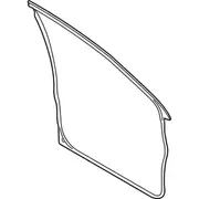 Door Seal Weatherstrip - Left, Front
