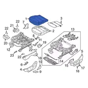 Seat Cover Cushion - Left, Front