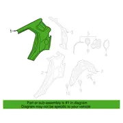 Curtain Air Bag - Left, Front (LWB Kombi)