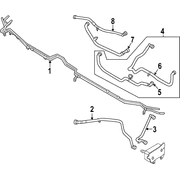 Engine Coolant Pipe Hose - Inlet