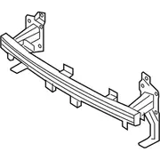 Bumper Impact Bar Floor Crossmember Reinforcement Rebar - Front