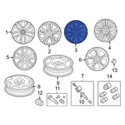 Wheel Rim 20 X 8.5 Alum Type 1