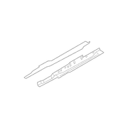 Floor Side Rail Reinforcement Sidemember Extension Pan - Left, Front