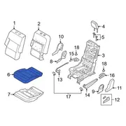 Seat Cover Cushion - Right, Rear
