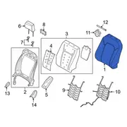 Cover Seat Back Cushion <br>A used to replace the original equipment of a vehicles
