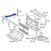 Floor Sidemember Radiator Support Panel Reinforcement - Right, Front