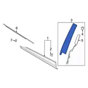 Door Applique Exterior molding - Left