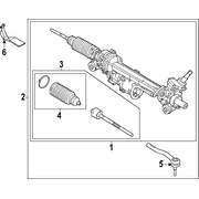 Bracket Rack and Pinion Heat Shield <br>A component which protects the gear from extreme - Right