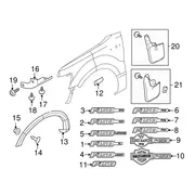Bumper Impact Absorber Isolator - Rear