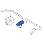 Instrument Panel Air Bag Bags Module Inflator Psngr <br>An