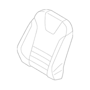 Seat Back Cushion Cover - Right, Front